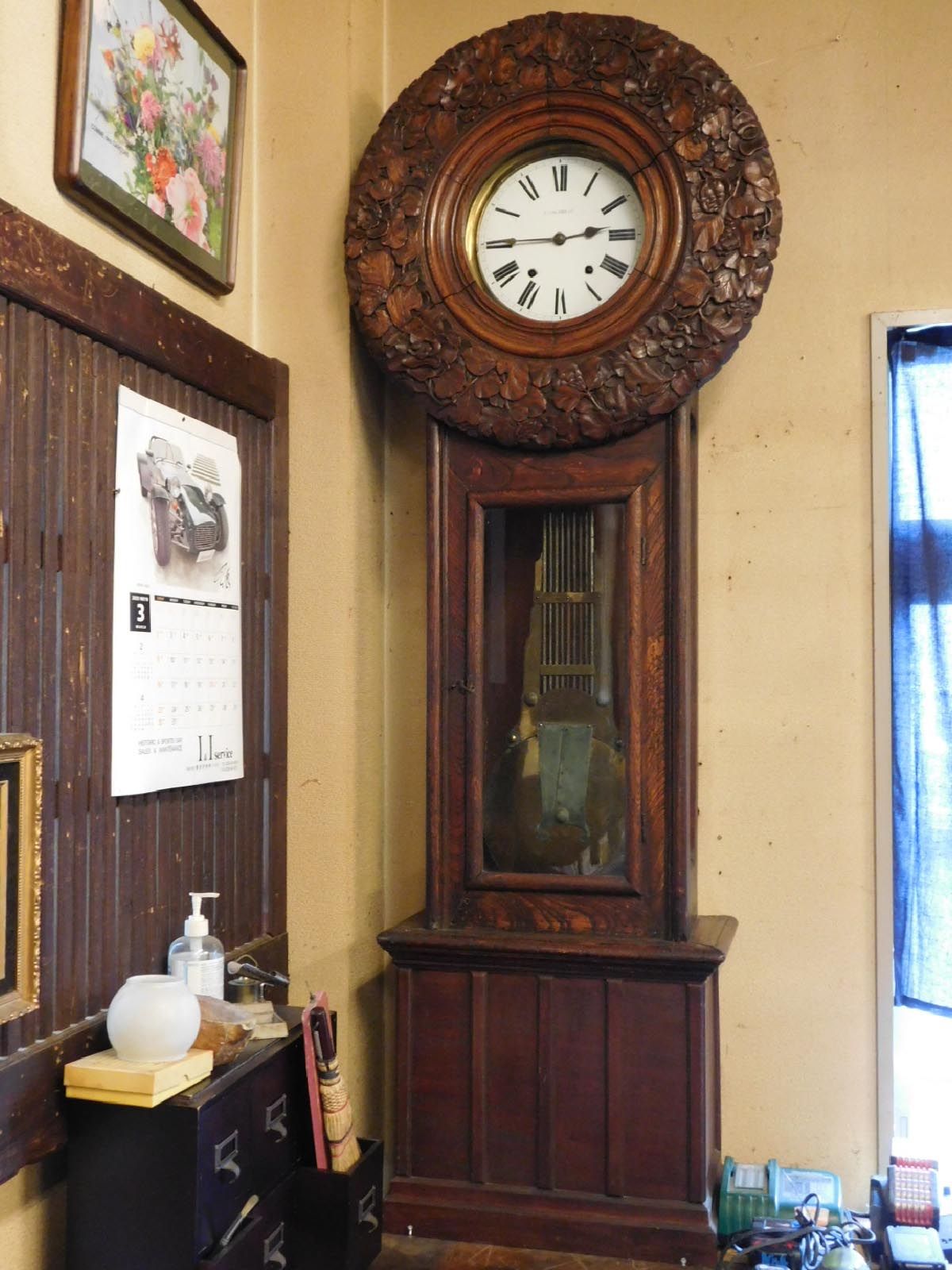 ♥中国　壁画　人物　額　①　ケース付き　骨董　古玩 GE】Z429【コレクター所蔵品】時代 古銅七宝騎馬人物置物/中国